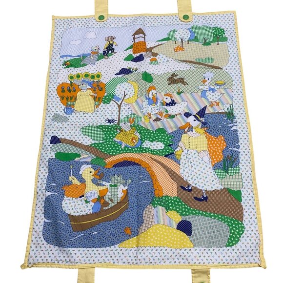 Unbranded Other - Handmade Cloth Nursery Wall Hanging 45x35 Fairy Tale Characters Parts or Repair